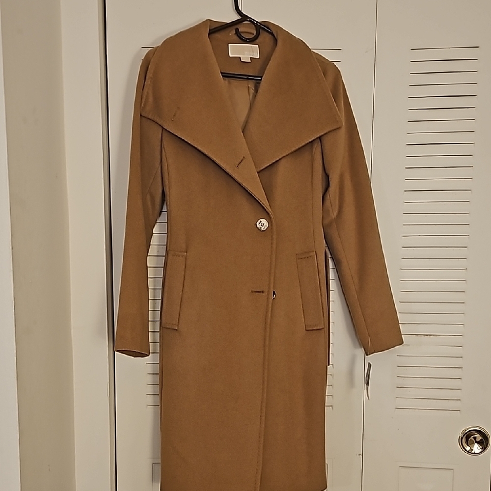 Michael Kors  Dark Camel Trench Coat